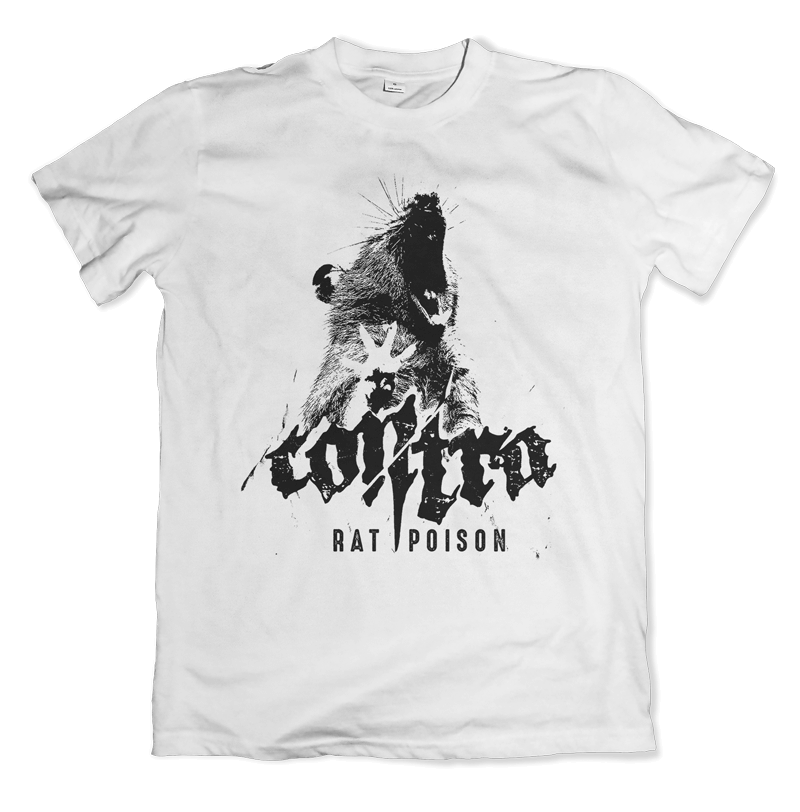 CONTRA RatPoison t shirt mockup wht